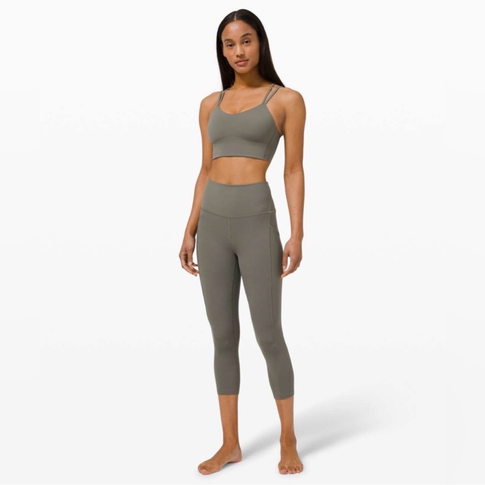 Lululemon Align High Rise Crop with Pockets 23" Grey Sage